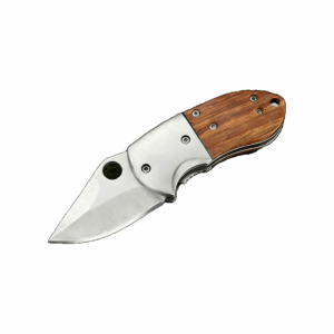EDC Outdoor Folding Pocket Knife - Wood Handle Mini Utility Tool - Style 3935