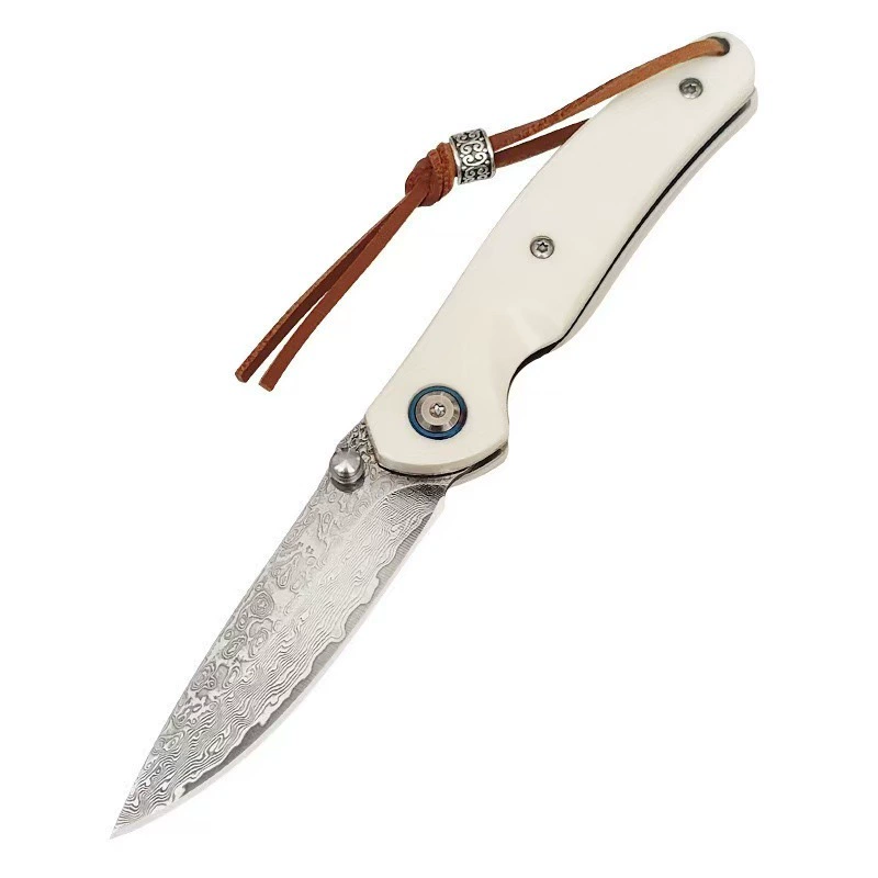 edc-outdoor-folding-pocket-knife-white-handle-slim-utility-tool-style-0414 EDC Outdoor Folding Pocket Knife - White Handle Slim Utility Tool - Style 0414