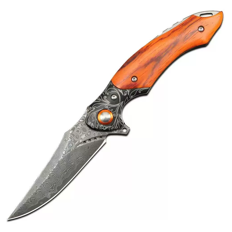 camping-pocket-folding-knife-orange-handle-compact-utility-tool-style-0432 Camping Pocket Folding Knife - Orange Handle Compact Utility Tool - Style 0432