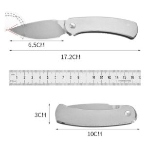 Stonewashed Outdoor EDC Folding Knife