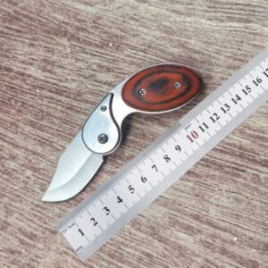Wood Handle Outdoor EDC Pocket Knife