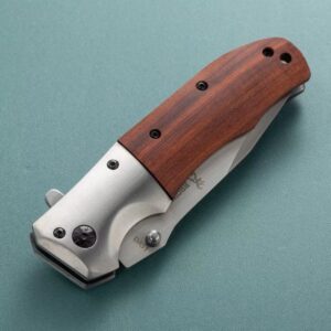 Wood Handle Outdoor EDC Folding Knife