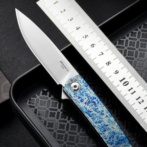 Blue Handle Outdoor EDC Folding Knife