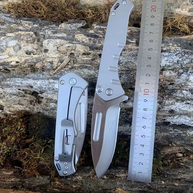 outdoor-edc-folding-knife-pair-with-silver-handles Outdoor EDC Folding Knife Pair with Silver Handles