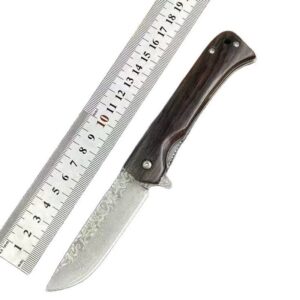 Wood Handle Outdoor EDC Folding Knife