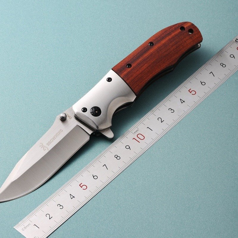 wood-handle-outdoor-edc-folding-knife-13 Wood Handle Outdoor EDC Folding Knife