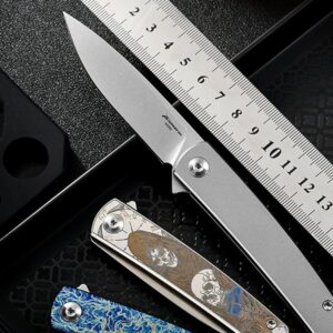 Color Engraved Outdoor EDC Folding Knife
