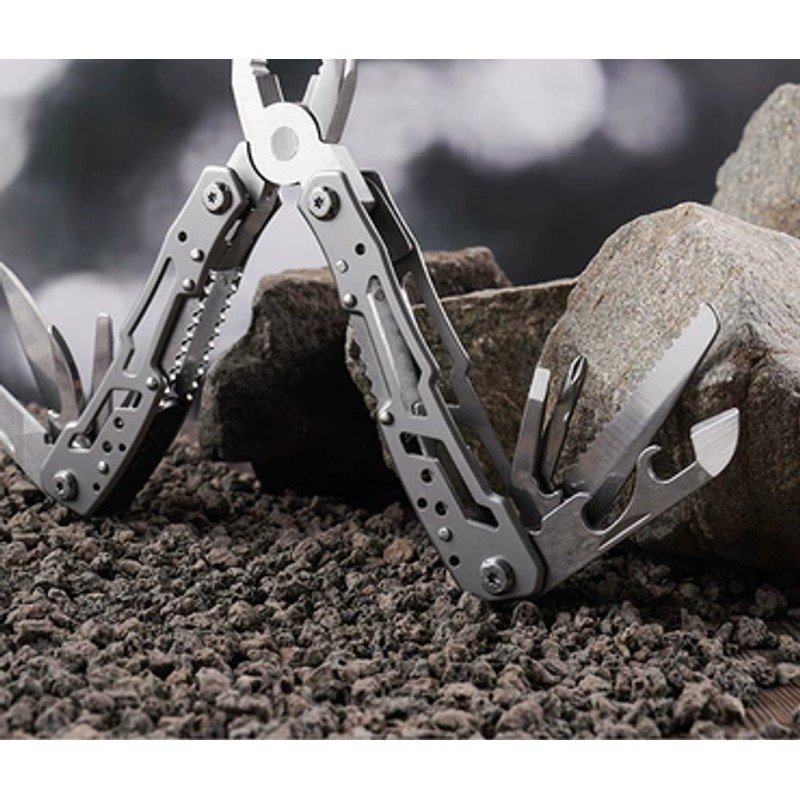 silver-outdoor-multi-tool-folding-pliers Silver Outdoor Multi-Tool Folding Pliers
