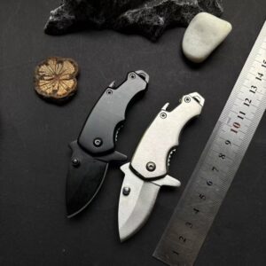 Black and Silver Outdoor Utility Folding Knife Set