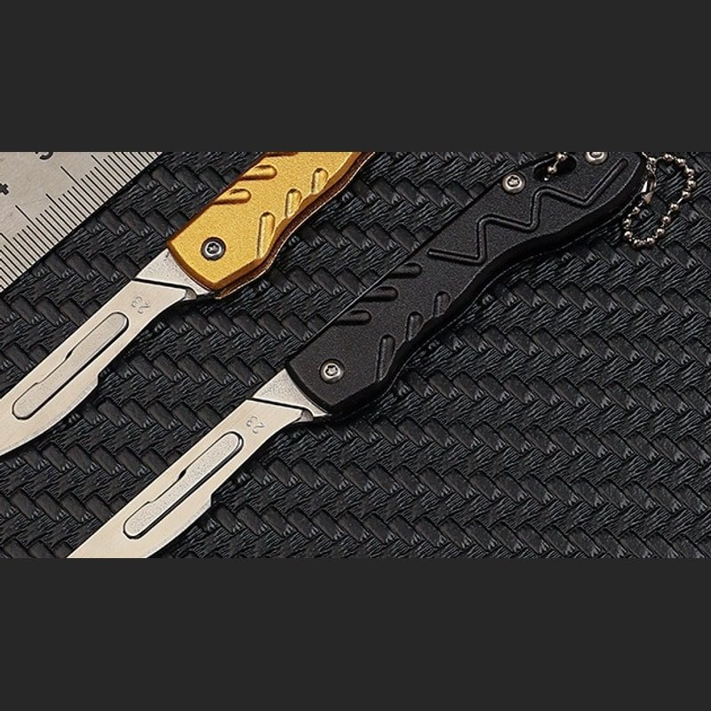 gold-and-black-outdoor-utility-folding-knife-set Gold and Black Outdoor Utility Folding Knife Set