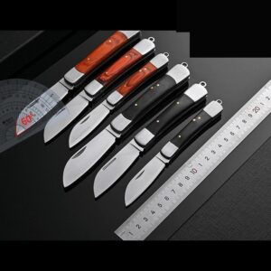 Wood Handle Outdoor Folding Knife Set
