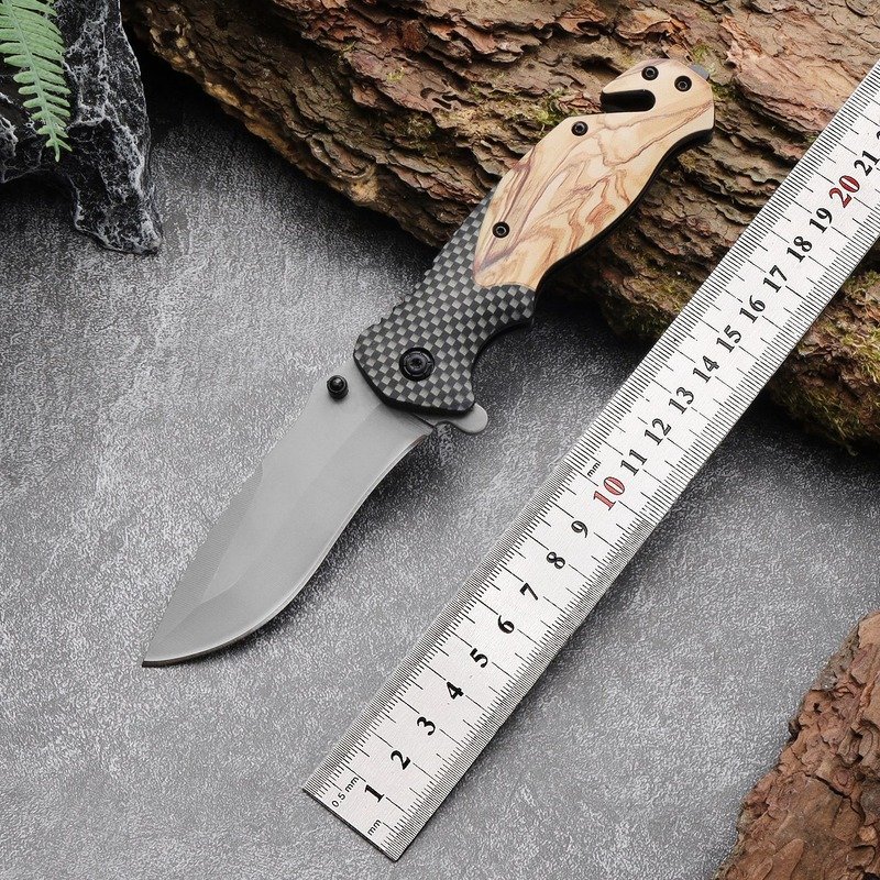 camouflage-handle-outdoor-edc-folding-knife-2 Camouflage Handle Outdoor EDC Folding Knife