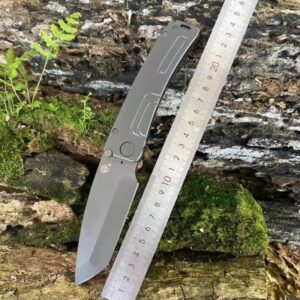 Grey Handle Outdoor EDC Folding Knife