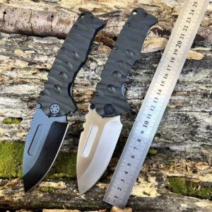 Black Handle Outdoor EDC Folding Knife