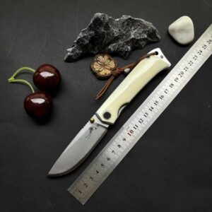 Ivory Handle Outdoor EDC Folding Knife