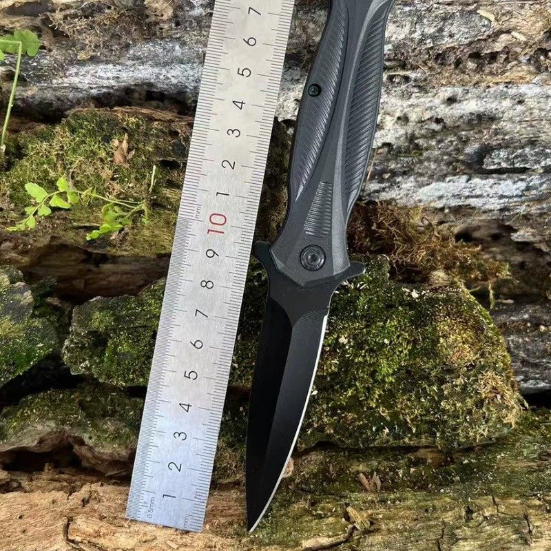 black-slim-outdoor-edc-folding-knife Black Slim Outdoor EDC Folding Knife