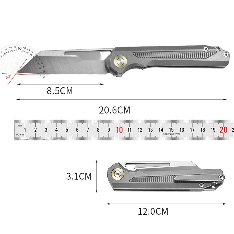 titanium-outdoor-edc-folding-knife Titanium Outdoor EDC Folding Knife