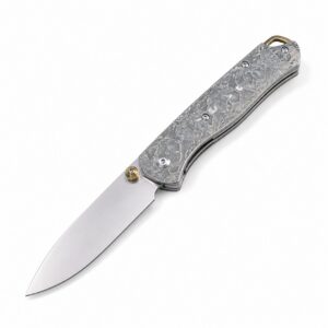 Butterfly 535 M390 Stone Wash Blade Titanium Laser Shank SF